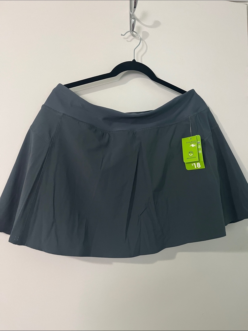 Athletic Works Charcoal Gray Circle Skater Skirt